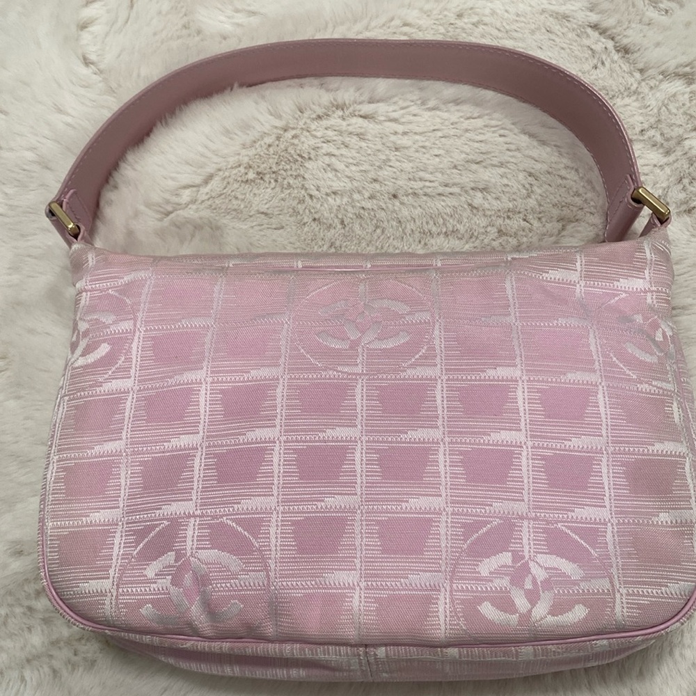 SOLD CHANEL Travel Line Pink Shoulder Bag